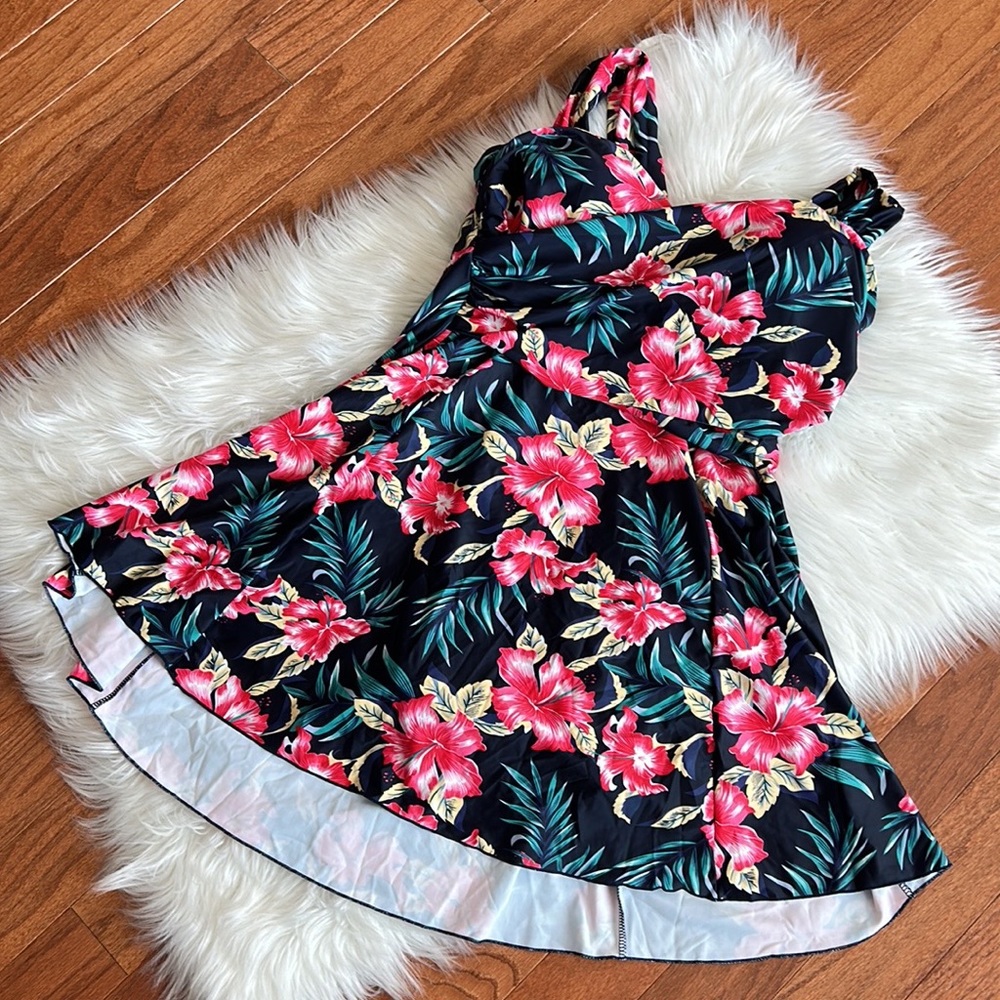 Cocopear Full Coverage One-piece Swimsuit/Dress Sz 2XL NWT